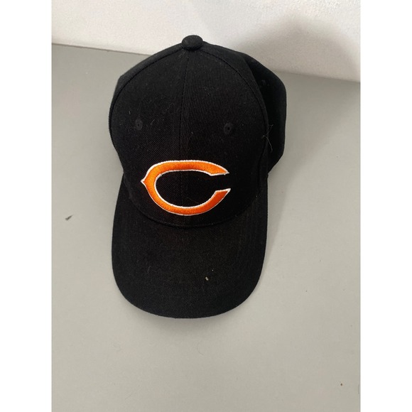 Other - Chicago‎ Bears NFL Black Snapback Baseball Cap Adjustable Orange C Logo